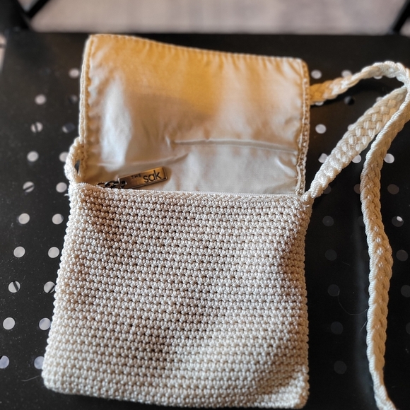 The Sak Ivory Crochet Mini Crossbody Bag - Picture 3 of 5